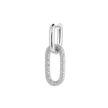 Lade das Bild in den Galerie-Viewer, Mini Square Hoop Ohrringe mit Zirkonia