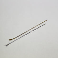 Lade das Bild in den Galerie-Viewer, Armband Edelstahl mit Steinen besetzt 14 K vergoldet - Gold - Silber