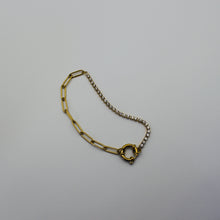Lade das Bild in den Galerie-Viewer, Armband Edelstahl Mix - Gold