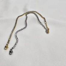 Lade das Bild in den Galerie-Viewer, Armband Edelstahl mit Steinen besetzt 14 K vergoldet - Gold - Silber