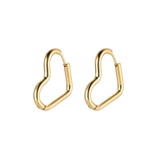 Lade das Bild in den Galerie-Viewer, Heart Creolen Edelstahl