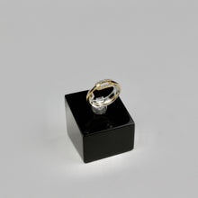 Lade das Bild in den Galerie-Viewer, AYLOVES Chain Ring Silber vergoldet mit Zirkonia