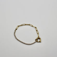 Lade das Bild in den Galerie-Viewer, Armband Edelstahl Mix - Gold