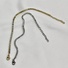 Lade das Bild in den Galerie-Viewer, Armband Edelstahl mit Steinen besetzt 14 K vergoldet - Gold - Silber