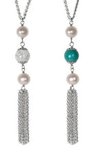 Lade das Bild in den Galerie-Viewer, Silber Collier mit Perlen