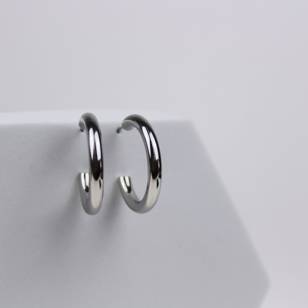 AYLOVES Bold Hoops Silver