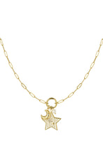 Lade das Bild in den Galerie-Viewer, Big Star Trio Necklace Gold

