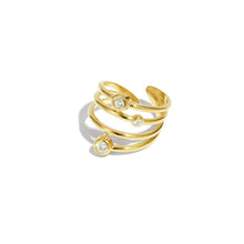 Lade das Bild in den Galerie-Viewer, Casual Statement Ring Gold
