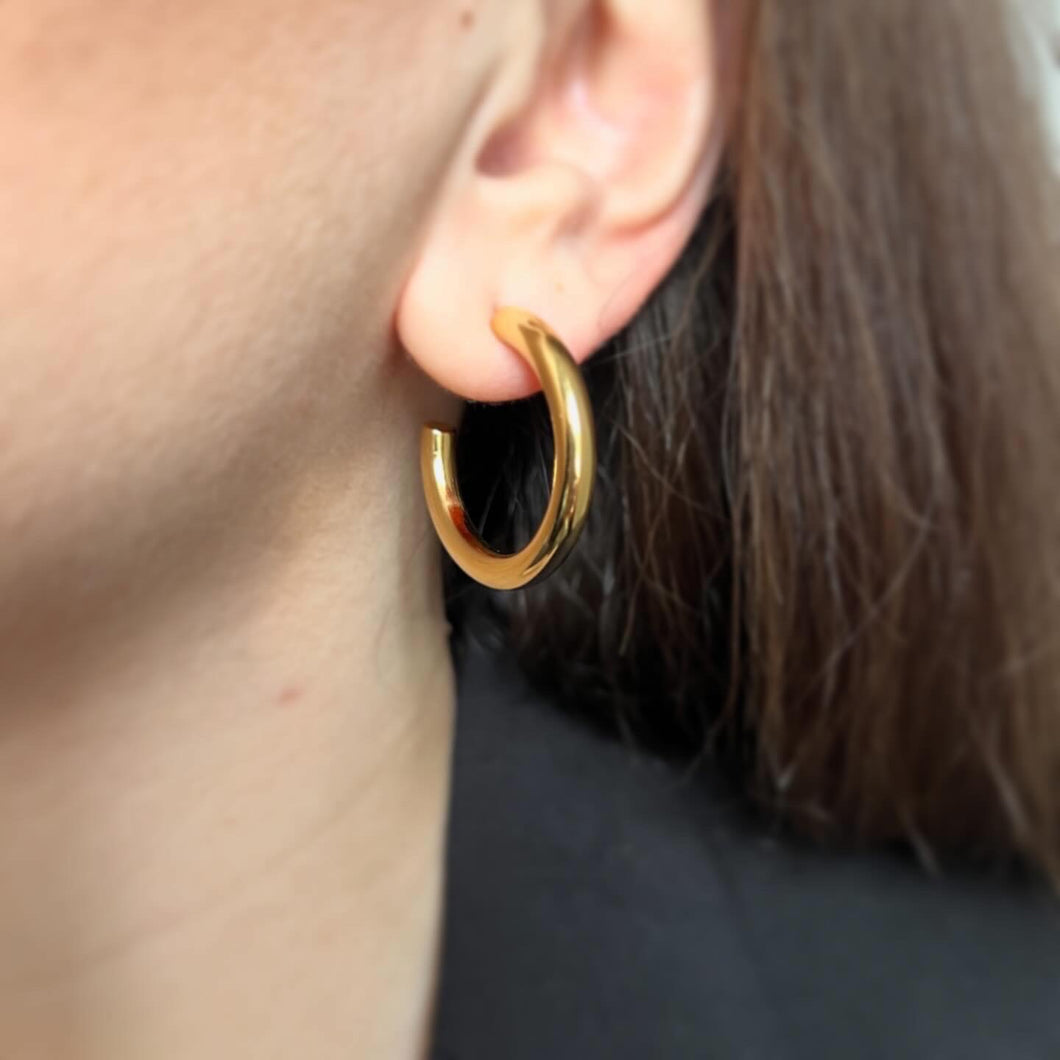 AYLOVES Bold Hoops Gold