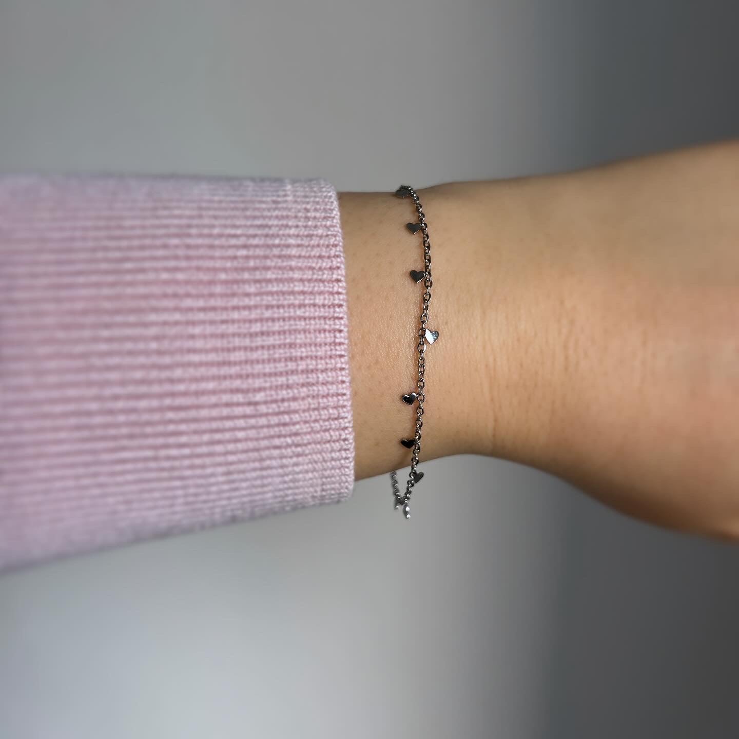 Armband Mini Hearts Silver